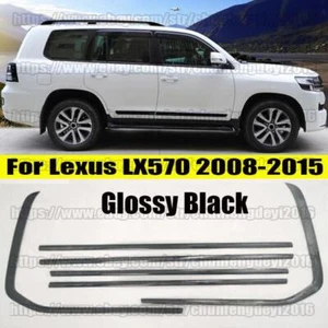 Cubierta moldeada de umbral de ventana inferior de acero negro 6 piezas para Lexus LX570 2008-2015 - Imagen 1 de 6