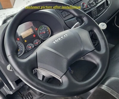 Volante in PELLE NUOVO per Iveco Eurocargo 2008-2017 W Front Cover Foto 1 de 4