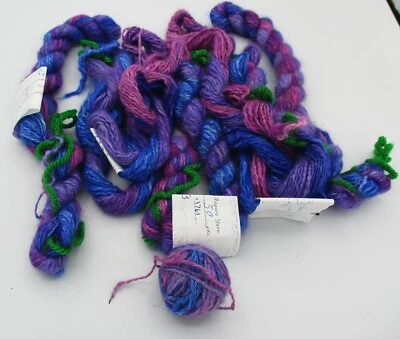 6+ hanks of hand-woven and dyed pure angora yarn, 15 gms per sk., 50 yds per hnk Foto 1 de 3