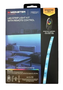 LED Light Kit Strip With Remote Control Dimmable 6.5ft. - NEW - Photo 1/2