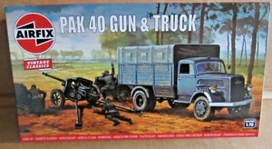 AIRFIX WW2 GERMAN PAK 40 GUN & TRUCK 1:76 SCALE MODEL KIT ANTI TANK OPEL BLITZ - Picture 1 of 1