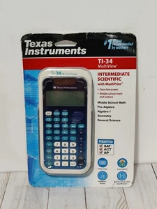 Texas Instruments TI-34 MultiView Scientific Calculator Solar 4 Line New - Picture 1 of 12