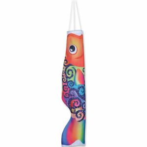 WINDSOCK--36" Koi Windsock -Rainbow Swirl Design- by Premier Kites