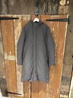 Uniqlo Waterproof Puffer Down Coat Jacket Grey Hooded Pockets Full Zip Lined