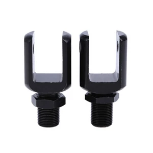 2Pcs Motorcycle Rear Shock Absorber Adapter Clevis Head U-type End Universal Fit - Picture 1 of 10