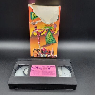 Mighty Morphin Power Rangers No Clowning Around VHS Tape 1993 Vintage Rare - Image 1 of 4