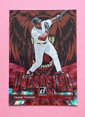 Donruss Baseball Frank Thomas Unleashed 2022 80/149 lámina roja SP #UL-19 casi nuevo-como nuevo Foto 1 de 2