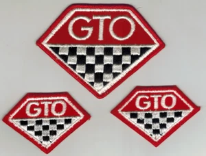 GTO Vintage 1960's Sew On Patches 3PC Hot Rod Rat Rod Cool GTO - Picture 1 of 1