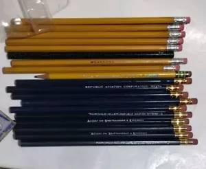 NOS Vintage Pencil Lot 19 Sanford American 2 Republic Aviation No 2/4 Etc - Picture 1 of 11
