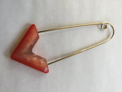 Italienische Designspange Schmuckschliesse Spange Tuchspange Anstecker Schmuck  - Bild 1 von 2