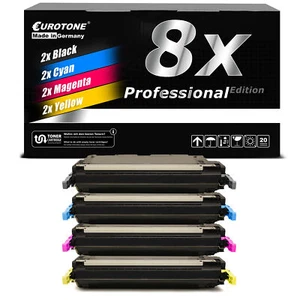 8x Eurotone PRO Patrone ersetzt HP Q6460A-63A Q6460A Q6461A Q6462A Q6463A 644A - Bild 1 von 4