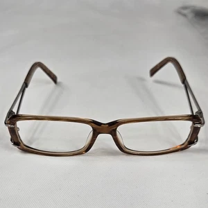 Montatura occhiali da vista Hollywood H240 marrone rettangolare metallo design 53-14-130 nuovi - Foto 1 di 6