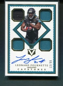 2017 Panini Vertex Capstones Leonard Fournette Rookie Quad Patch Autogramm 13/99 - Bild 1 von 2