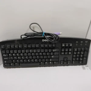 Dell PS2 Wired Computer Keyboard Model #SK-8110 BLACK TESTED AND WORKING - Picture 1 of 12