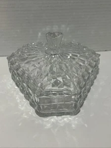 Fostoria American 3-teilige Bonboniere mit Deckel - Bild 1 von 4