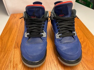Nike Air Jordan 4 Retro Winterized Azul Real Juvenil Talla 7Y CQ9745-401 Foto 1 de 4