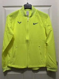 Nike Rafa Nadal Full-Zip Tennis Jacket Volt Teal Men's Size M Medium DV2885-702 - Picture 1 of 11