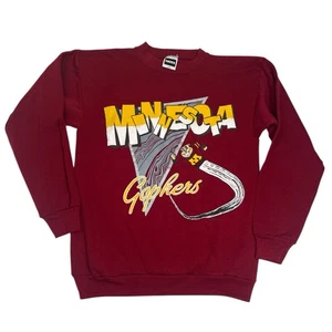 Vintage Minnesota Gophers Sweatshirt Erwachsene Medium/Large Faded Distressed 90s Tultex - Bild 1 von 8