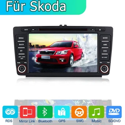 Autoradio DVD GPS NAVI für SKODA Octavia Superb II SWC DAB+ MP3 Bluetooth - Bild 1 von 4