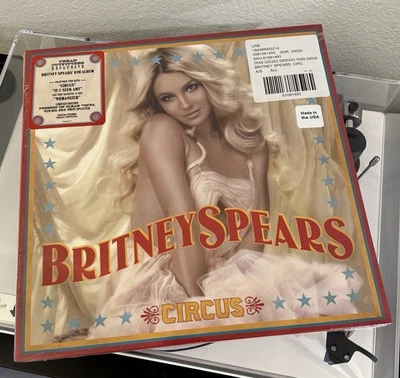 Britney Spears - Circus UO Exclusive Clear Vinyl LP with Red/White/Gold Splatter - Image 1 of 3