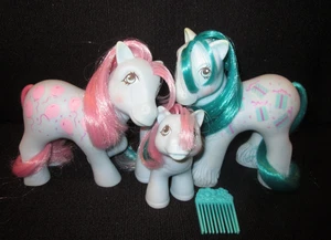 My little Pony G1 Loving Family Ponys "Sweet Celebrations" Papa Mama Baby Vintage - Bild 1 von 24