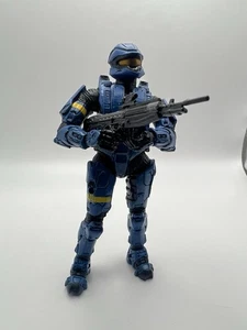 Figura de acción Halo 3 Spartan Soldier Scout Walmart exclusiva serie 3 azul - Imagen 1 de 6