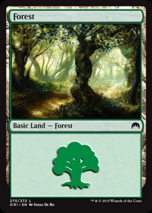 Forest (270) -Foil Light Play MTG Magic Origins - Image 1 of 1