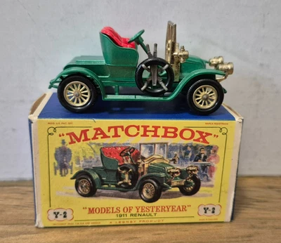 Y 2 1911 Renault Two Seater Models of Yesteryear Matchbox - mit D3 Box - - Bild 1 von 4