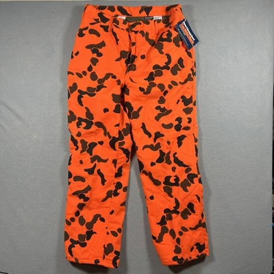 Calça Duxbak Thinsulate laranja camuflagem 38 isolamento regular caça a pato nova com etiquetas - Imagem 1 de 4