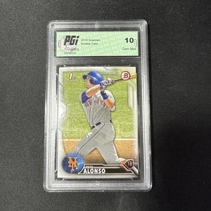 Pete Alonso 2016 Bowman #BD-92 Rookie Card PGI 10 Gem Mint New York Mets - Picture 1 of 3