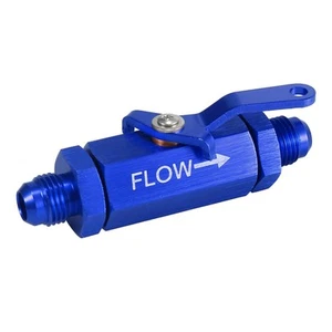 AN6 6AN Aluminio Aleación En Línea Combustible Cierre Válvula para Coche Azul - Imagen 1 de 8