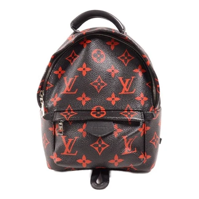 Mini mochila Louis Vuitton LV SHW Palm Springs M41457 monograma negra/roja Foto 1 de 4