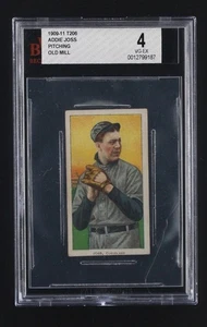 1909 T206 Addie Joss (Pitching) Old Mill BVG 4 - Picture 1 of 2