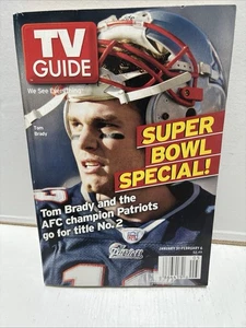 TV Guide Super Bowl Special Tom Brady Cover No Label Jan. 31, 2004 Issue #2653 - Picture 1 of 2