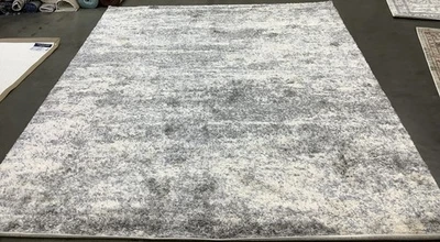 GREY BLUE CREAM 8'-0" x 10'-0" Back Stain Rug Reduced Price 1172682018 BER219G-8 - Image 1 of 4