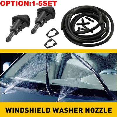 Lavadora de para-brisa fluido spray bico jato mangueira reparo para 2004-2009 Dodge Durango - Imagem 1 de 4