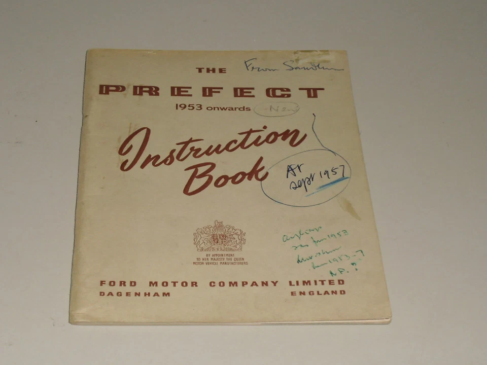 Istruzioni D'Uso Manuale Armatoriale Ford Prefect 100 E (Da '53), 07/1957 - Immagine 1 di 1