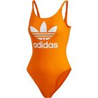 *NEW* Adidas Original Womens Orange Trefoil Swim - Small ED7470 