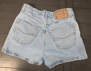 G8 90s JR PEPE BLUE DENIM JEANS LONDON CHELSEA SHORT SHORTS Sz 26 USA JP1195 - Picture 1 of 13