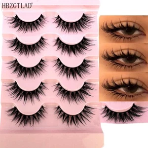 Cat-Eye Makeup Wet Look Manga Lashes Fake Eyelashes Cosplay Lashes - Picture 1 of 19