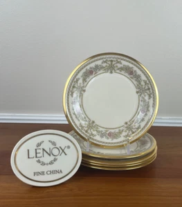 "5 platos de pan y mantequilla Lenox CASTLE GARDEN 6 1/4"": USADOS EN EXCELENTE ESTADO" - Imagen 1 de 9