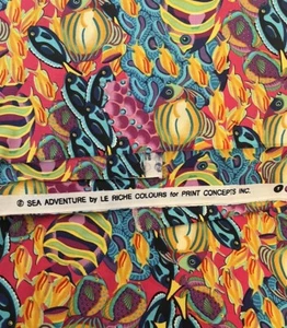 Baumwolle Quilten Stoff "Sea Adventure" Le Riche Farben 4+ Yards (42" x 148") - Bild 1 von 3