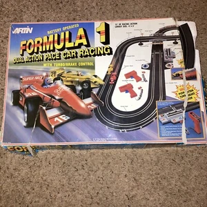 Artin Formula 1 Dual Action Pace Car Racing Slot Car Set Battery Operated NoCars - Picture 1 of 12