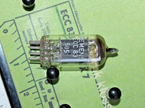 ECC83 LABEL SIEMENS - Ei - SMOOTH PLATES - NOS - - Bild 1 von 2