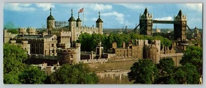 Panoramaturm und Tower Bridge London England Postkarte unverpostet - Bild 1 von 2