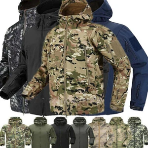 Softshell Waterpoof Winter Jacket Coats Hunting Shooting Outwear Jacket Tactical - Picture 1 of 30