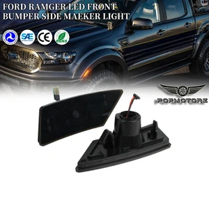 For 2019-2020 Ford Ranger LED Front Bumper Side Marker Lights Smoked Lens Lamps - Bild 1 von 9