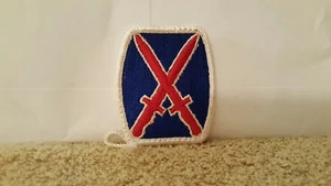 Army 10th Division Cloth Patch VERSION # 2 - Bild 1 von 2