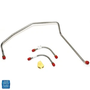 Chevy 1969 bomba de combustible a líneas de carburador 396 375 hp 3 líneas bloque de combustible acero inoxidable - Imagen 1 de 1