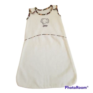 Cocalo Baby SLEEPSACK Nali Jungle ELEPHANT Fleece CREAM 0-6 mo - Picture 1 of 3